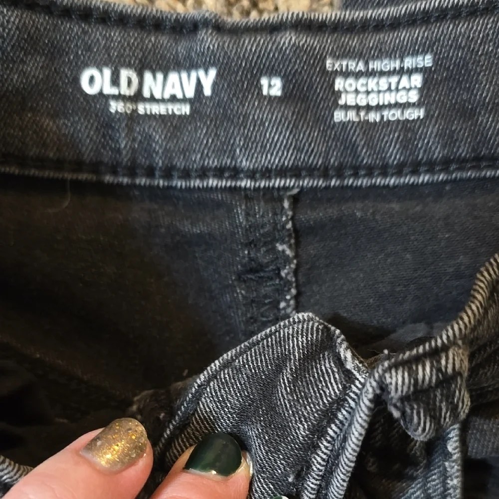 Old Navy Girl's Extra High Rise Rockstar Jeggings - Size 12